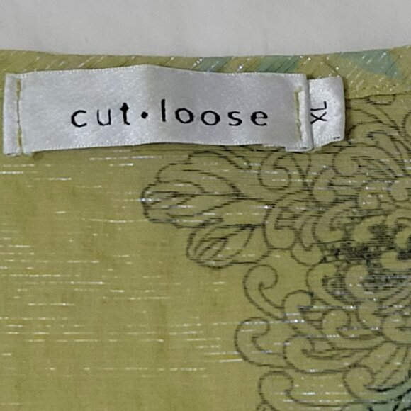 Cut Loose Dress XL Summer Dress Comfortable wrinkle style print - Picture 2 of 13